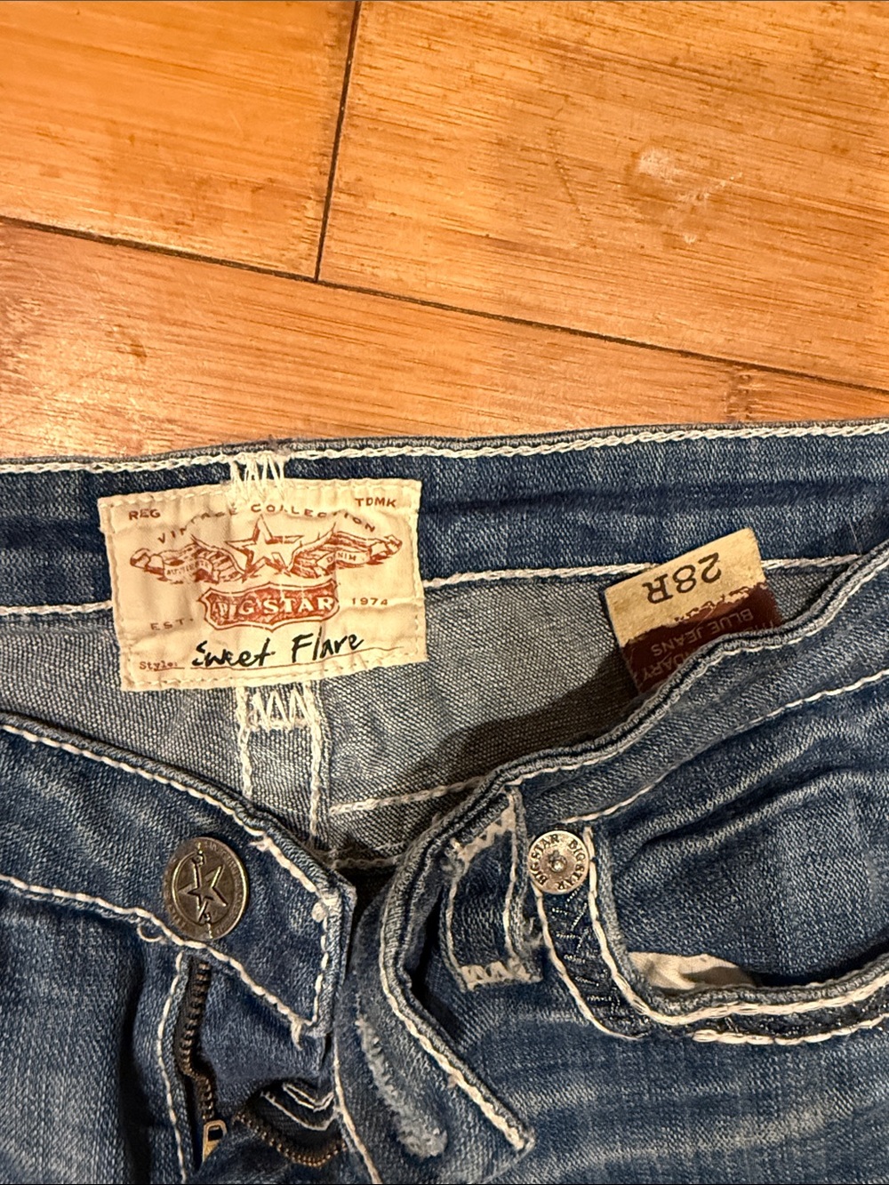 Big Star Sweet Flare Medium Blue Denim Jeans